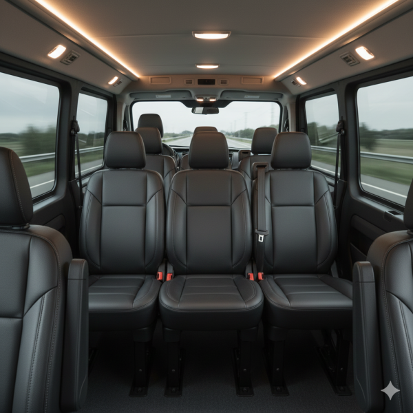 Kényelmes kisbuszos utazás – biztonság és kényelem 8+1 fő részére